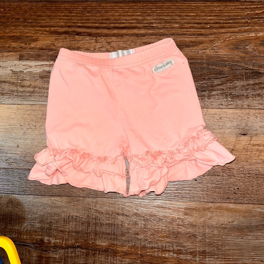 Toddler Pink Ruffle Shorts